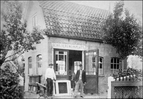 De werkplaats in 1925.
